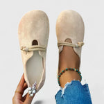 Luisa · Mocasines elegantes beige o negro