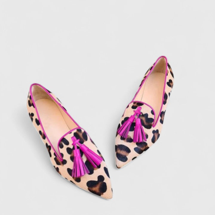Miranda · Mocasines de leopardo
