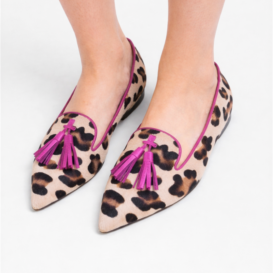 Mocasines de leopardo
