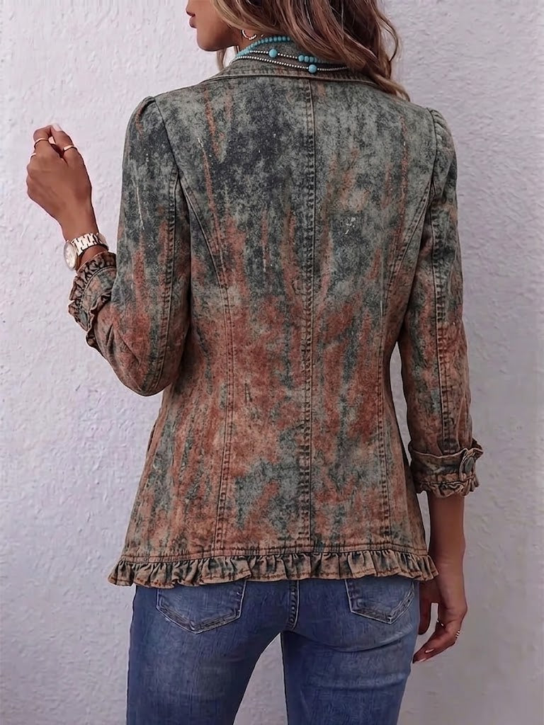Aurora · Chaqueta degradado con volantes