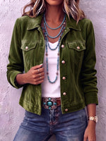 Chaqueta de terciopelo vintage bohemia