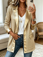 Dorotea · Blazer de punto dorado