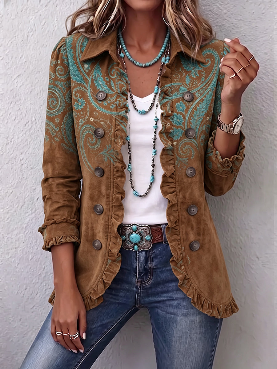 Rocío · Chaqueta de cachemira con volantes