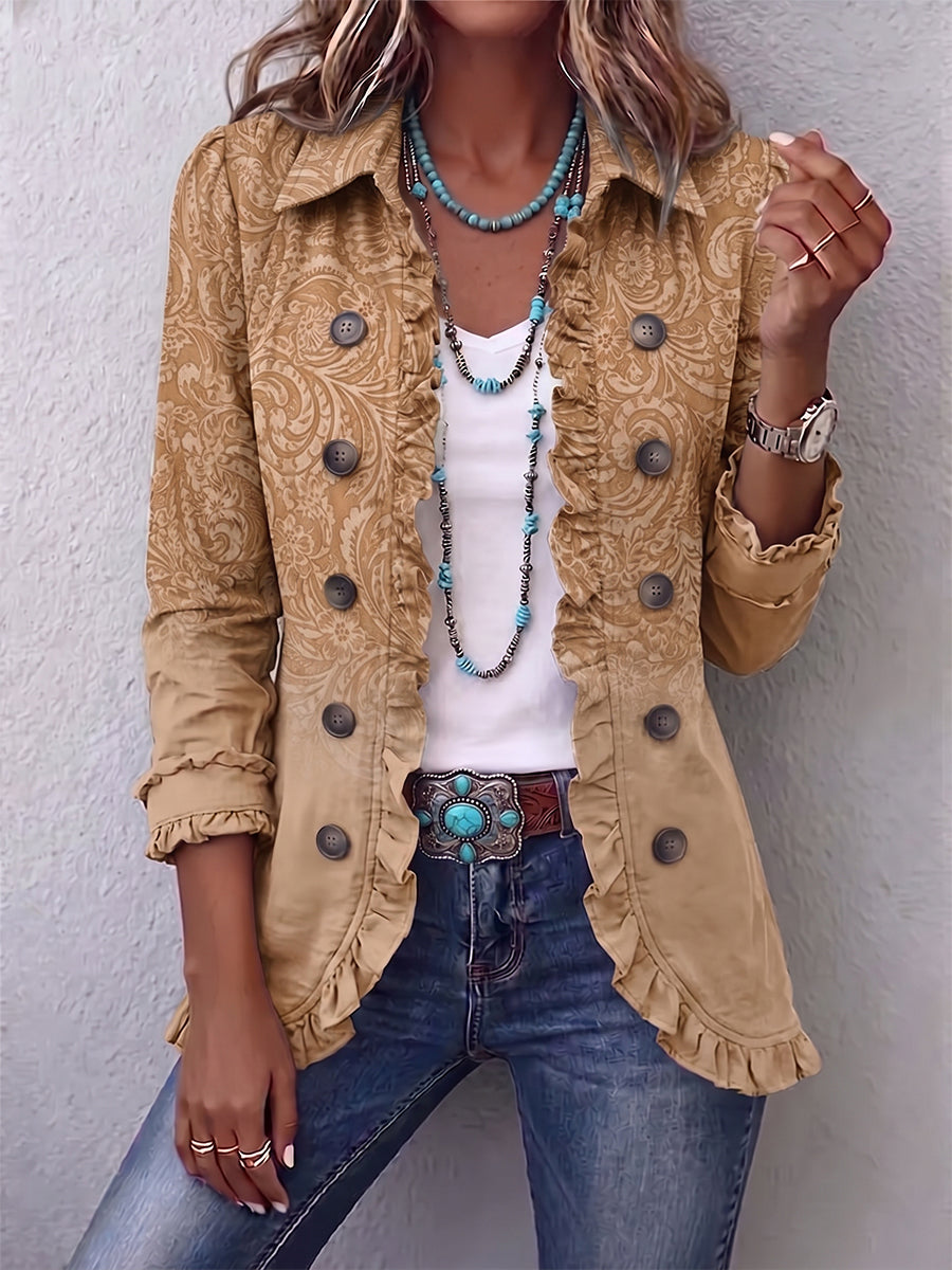 Begoña · Chaqueta de relieve con volantes