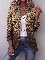 Chaqueta leopardo con volantes