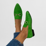 Mocasines en tonos morados