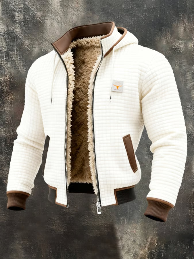CHAQUETA GOFRE CON CAPUCHA