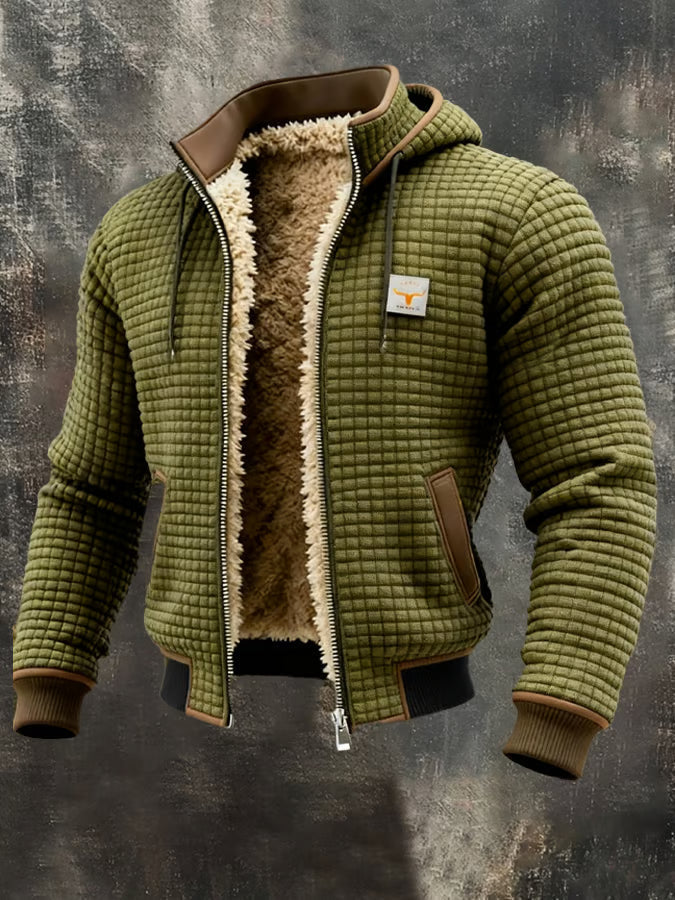 CHAQUETA GOFRE CON CAPUCHA